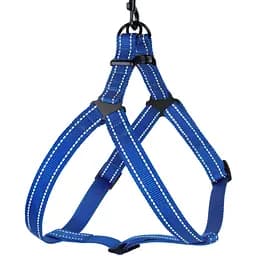 Шлея для собак Barksi Active світловідбивна (обхват грудей 58-71 см ширина 2.5 см) синя
