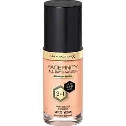 Тональна основа Max Factor Facefinity All Day Flawless 3 in 1 New відтінок N45 (Warm Almond) 30 мл