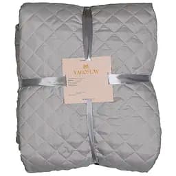 Покрывало Ярослав М.П-003 стеганое 240х210 см светло-серое (53223)