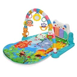 Коврик для новорожденных 668-31B 2 в 1: каталка-ходунки, подвески 5 шт.