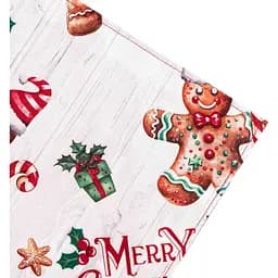Ранер Ardesto Christmas Gingerbread 33 x 137 см червоний (ART01HCG) - мініатюра 4