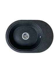 Кухонная мойка Adamant OVALE графит 610x420x180 мм, с крылом 61 см