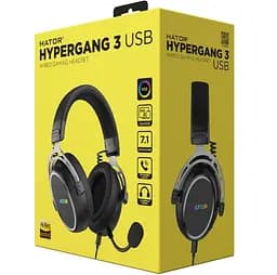 Игровые наушники с микрофоном HATOR ESH-50 HYPERGANG 3 SyncHUB USB 7.1 Hi-Res Black - мініатюра 7