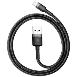 Кабель Baseus Cafule cable Lightning 1m 2.4A Gray Black