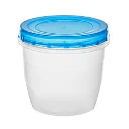 Контейнер лоток судочок круглий із кришкою PP, що закручується, 1 л 88091
