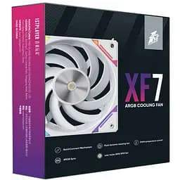 Кулер до корпусу 1stPlayer XF7 White (XF7-WH-1IN1)