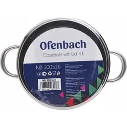 Каструля Ofenbach 4 л з нержавіючої сталі з кришкою (OF-100526) - мініатюра 4