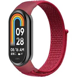 Ремешок для фитнес-браслета Universal Nylon Xiaomi Mi Band 9/8 Red (32362_2917228)