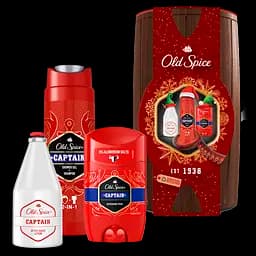Подарунковий набір для чоловіків Old Spice: Твердий дезодорант Captain 50 мл + Гель для душа 250 мл + Лосьйон після гоління 100 мл - мініатюра 2