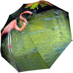 Женский складной зонтик полный автомат Rain 98 см разноцветный