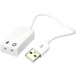 Звуковая карта China USB, Virtual 7.1 Channel, C-Media, кабель 25 см, била (B00812)