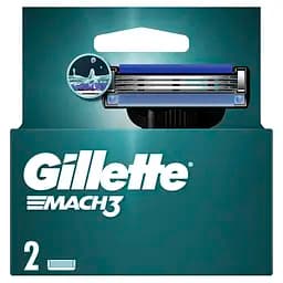 Змінні картриджі для гоління Gillette Mach3, 2 шт. - мініатюра 2