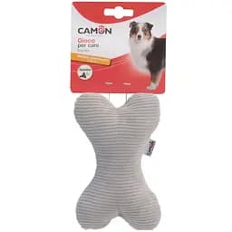 Іграшка для собак Camon кісточка плюшева з пищалкою 15 см в асортименті (AH012)