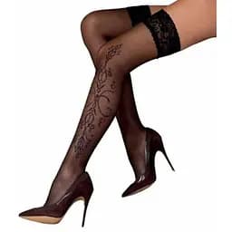 Чорні панчохи з ефектом тату Passion ST111 nero (20 den) 1/2