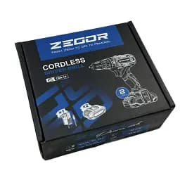 Шуруповерт акумуляторний універсальний Zegor CDA-18/18В/35 Нм/дві швидкості/2 батареї 18 В 2 Ач/Реверс/Підсвічування
 - мініатюра 11