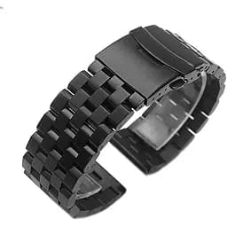 Браслет BeWatch для Mobvoi TicWatch Pro 3/Huawei Watch GT 2 46мм/GT 2 Pro Quadro сталевий 22мм Чорний (1024401)