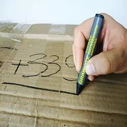 Маркер для розмітки - Універсальна крейда воскова, синій, 12шт. CW606716 - мініатюра 7