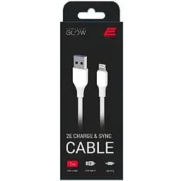 Кабель 2E USB-A - Lightning Glow 1m White - мініатюра 2