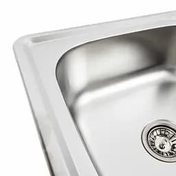 Кухонна мийка з нержавіючої сталі Platinum декор 6550 (0,8/180 мм), R, Decor - мініатюра 10