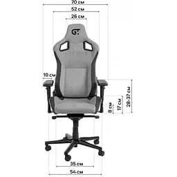 Геймерське крісло GT Racer X-8005 Dark Gray [147952] - мініатюра 11