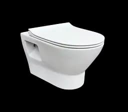 Унитаз подвесной RJ Feel Rimless сидение полипропилен slow-closing white RJ4545, Белый