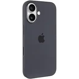 Чохол Epik Silicone case AAA with Magsafe and Animation button для Apple iPhone 16, 6.1 Black