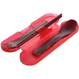 Набір приборів для їжі Humangear GoBites Quattro червоний