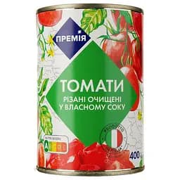 Томати Премія різані шматочками 400 г (470671)