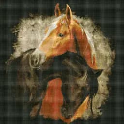 Набір з алмазною мозаїкою Ідейка Граціозна краса, 40х40 см (AMO7206)