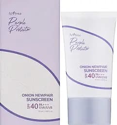 Сонцезахисний крем з екстрактом муана 50 мл Isntree Onion Newpair Sunscreen SPF/СПФ 40+ PA++++ - мініатюра 2