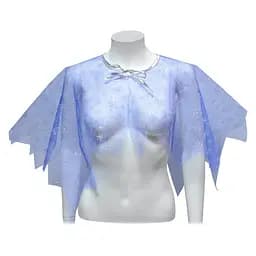 Накидка Снежинка голубая