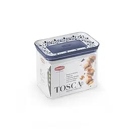 Прямокутна ємність для зберігання продуктів TOSСA 1,2л, біло-синя (55601)