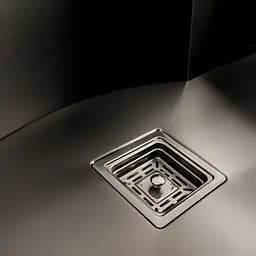 Кухонна мийка 75x46 PVD чорна з підставкою для ножів Platinum Handmade HSB (квадратний сифон 3,0/1), Чорний - мініатюра 5