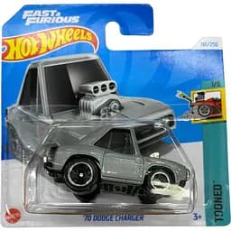 Базова машинка Hot Wheels Tooned 70 Dodge Charger срібляста (5785)