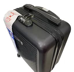 Валіза Easy Move 002 міні XS 40x30x20 см, ABS, 4 колеса, кодовий замок, 20 л, Чорний - мініатюра 3