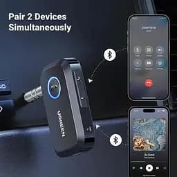 Адаптер Ugreen Bluetooth 5.3 приймач Hi-Res 3.5 мм minijack AUX - Type-C кодеки AAC, SBC стерео з акумулятором на 15 годин Два - мініатюра 4