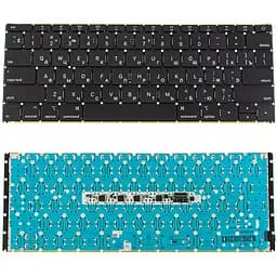 Клавіатура для ноутбука APPLE (MacBook Pro Retina: A1534 (2015)) rus, black, SMALL Enter - мініатюра 2