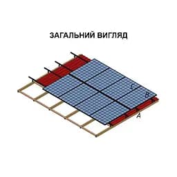 Система кріплення Spline systems для 1 сонячної панелі ФЕМ (94-00275) - мініатюра 2