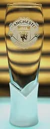 Пивний келих крафтовий 440 мл ФК Манчестер Юнайтед FC Manchester United з гравіюванням подарунок для фаната ФК  футбол