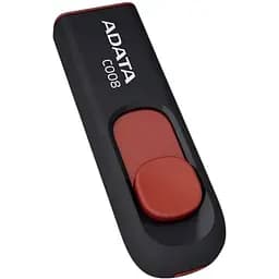 Флеш накопичувач висувний A-Data Classic C008 32 ГБ чорно-червоний