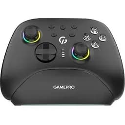 Геймпад GamePro GPX13BDOC черный док-станция беспроводной Bluetooth/USB 2.4GHz/Type-C для ПК/Switch/Android/iOS