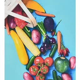 Алмазная мозаика Strateg ПРЕМИУМ Щедрая корзина размером 40х50 см (SK88228)