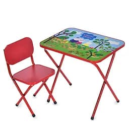 Детский столик складной со стульчиком M 5963-3 красный