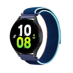 Ремінець для Huawei Watch 3 - синьо-жовтогарячий Watchbands NormalCloth ширина кріплення 22мм нейлоновий (W21-7WB10289739) - мініатюра 3
