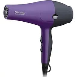 Фен стайлер для волосся Daling DL-3020 Концентратор 2 швидкості 3 режими температури 2800Вт Бузковий/Чорний