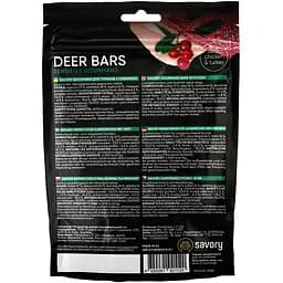 Ласощі для собак Джерки Savory Deer Bars батончики з олениною 100 г - мініатюра 2