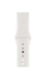 Силіконовий ремінець на смарт-годинник для Apple Watch 42,44,45,46,49 mm, Sport Band (3 Straps), white, зі зручною застібкою, для годинника епл вотч, спортивний, ArmorStandart (ARM49565)