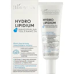 Зволожуючий та заспокійливий бар'єрний крем Bielenda Hydro Lipidium Maximum Tolerance 50 мл - мініатюра 2
