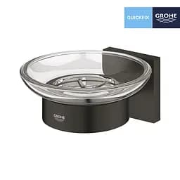 Мильниця з тримачем Grohe QuickFix Start Cube 410962430, Чорний - мініатюра 3