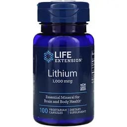 Літій Life Extension Lithium 1000 мкг 100 капсул